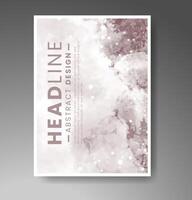 Cover template with watercolor background. Design for your cover, date, postcard, banner, logo. vector