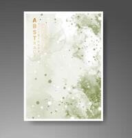 Cover template with watercolor background. Design for your cover, date, postcard, banner, logo. vector