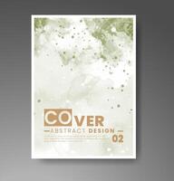 Cover template with watercolor background. Design for your cover, date, postcard, banner, logo. vector