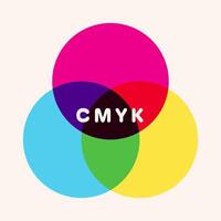 cmyk color modelo infografía, mezcla diagrama vector