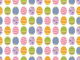 Easter colorful seamless background. Easter egg pattern. Vector illustration
