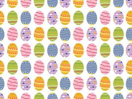 Easter colorful seamless background. Easter egg pattern. Vector illustration