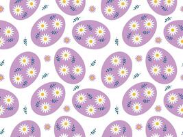 Easter egg seamless pattern. Easter background. Vector illustration