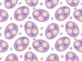 Easter egg seamless pattern. Easter background. Vector illustration