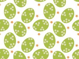 Easter egg seamless pattern. Easter background. Vector illustration