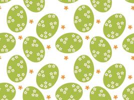 Easter egg seamless pattern. Easter background. Vector illustration