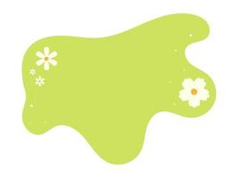 Abstract spring background with copy space for text and with flowers. Vector templates