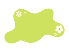 Abstract spring background with copy space for text and with flowers. Vector templates