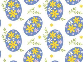 Easter egg seamless pattern. Easter background. Vector illustration