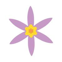 Simple geometric flower. Vector illustration