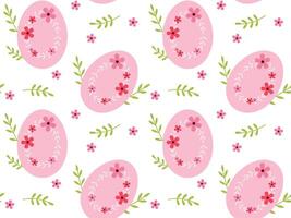 Easter egg seamless pattern. Easter background. Vector illustration