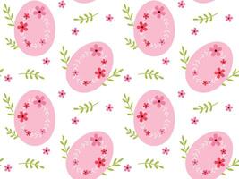 Easter egg seamless pattern. Easter background. Vector illustration