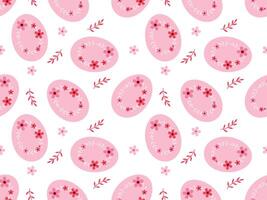 Easter egg seamless pattern. Easter background. Vector illustration
