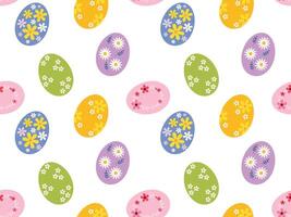 Easter colorful seamless background. Easter egg pattern. Vector illustration