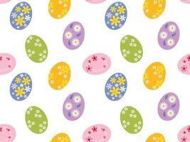 Easter colorful seamless background. Easter egg pattern. Vector illustration