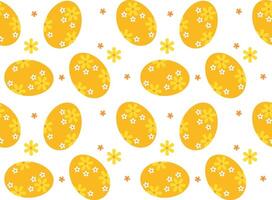 Easter egg seamless pattern. Easter background. Vector illustration