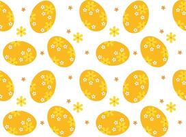 Easter egg seamless pattern. Easter background. Vector illustration