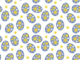 Easter egg seamless pattern. Easter background. Vector illustration