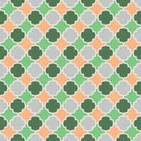Islamic argyle seamless design of lantern lattice - shaped tiles vector