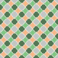 Islamic argyle seamless design of lantern lattice - shaped tiles vector