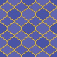 Moroccan seamless pattern. Turkish mosque window shape background vector