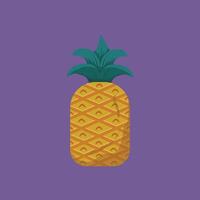 Pineapple vector graphic illustration Suitable for fruit shops or fruit flavored drink products