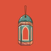 Islamic Ramadan hanging lantern element vector graphic illustration. Suitable for Islamic nuanced design needs