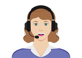 Contact Us Customer Service For Personal Assistant Service Vector Flat Design