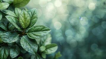 AI generated Close Up of a Green Leafy Plant photo