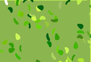 Light Green vector background with abstract forms.