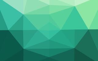 Light Green vector triangle mosaic template.