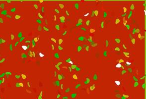 Light Green, Red vector background with abstract forms.