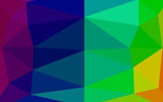 Dark Multicolor, Rainbow vector polygonal background.