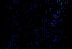 Dark BLUE vector background with rectangles.