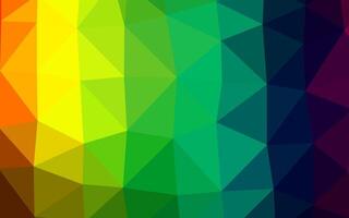 Dark Multicolor, Rainbow vector polygonal template.