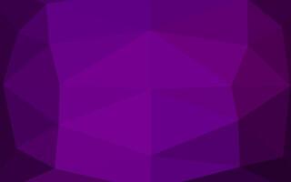 Dark Purple vector shining triangular pattern.