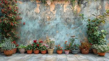 AI generated Blooming Flowers Adorning Balcony photo