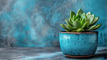 AI generated Potted Plant on Table photo