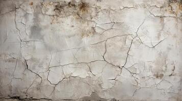AI generated Concrete texture with cracks, urban decay background photo