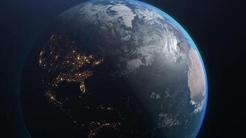 roterend aarde visie van ruimte lus video