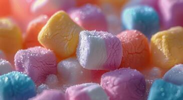 AI generated Stack of Marshmallows photo