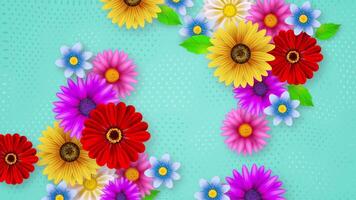 Floral Freshness, Spring Sale Blossoms with Flat Design Templates video