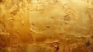 ai generado reluciente oro hoja textura, lujo, multa detalle foto