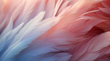 AI generated A feather, detailed texture, soft colors, delicate photo