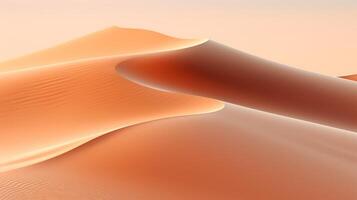 AI generated Sand dune patterns, close-up, desert vibes, minimalistic beauty photo