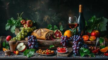 AI generated Still life for a gourmet food product, appetizing and elegant photo