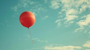 AI generated A balloon symbolizing celebration or freedom photo