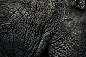 AI generated Realistic elephant skin texture photo