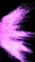 colorful powder explosion video