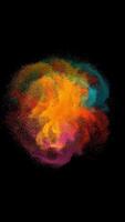 colorful powder explosion video